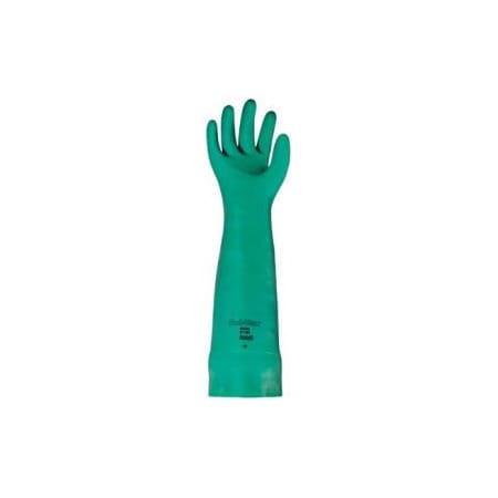 Ansell Chemical Resistant Gloves, 22, Green, 1 PR 117301